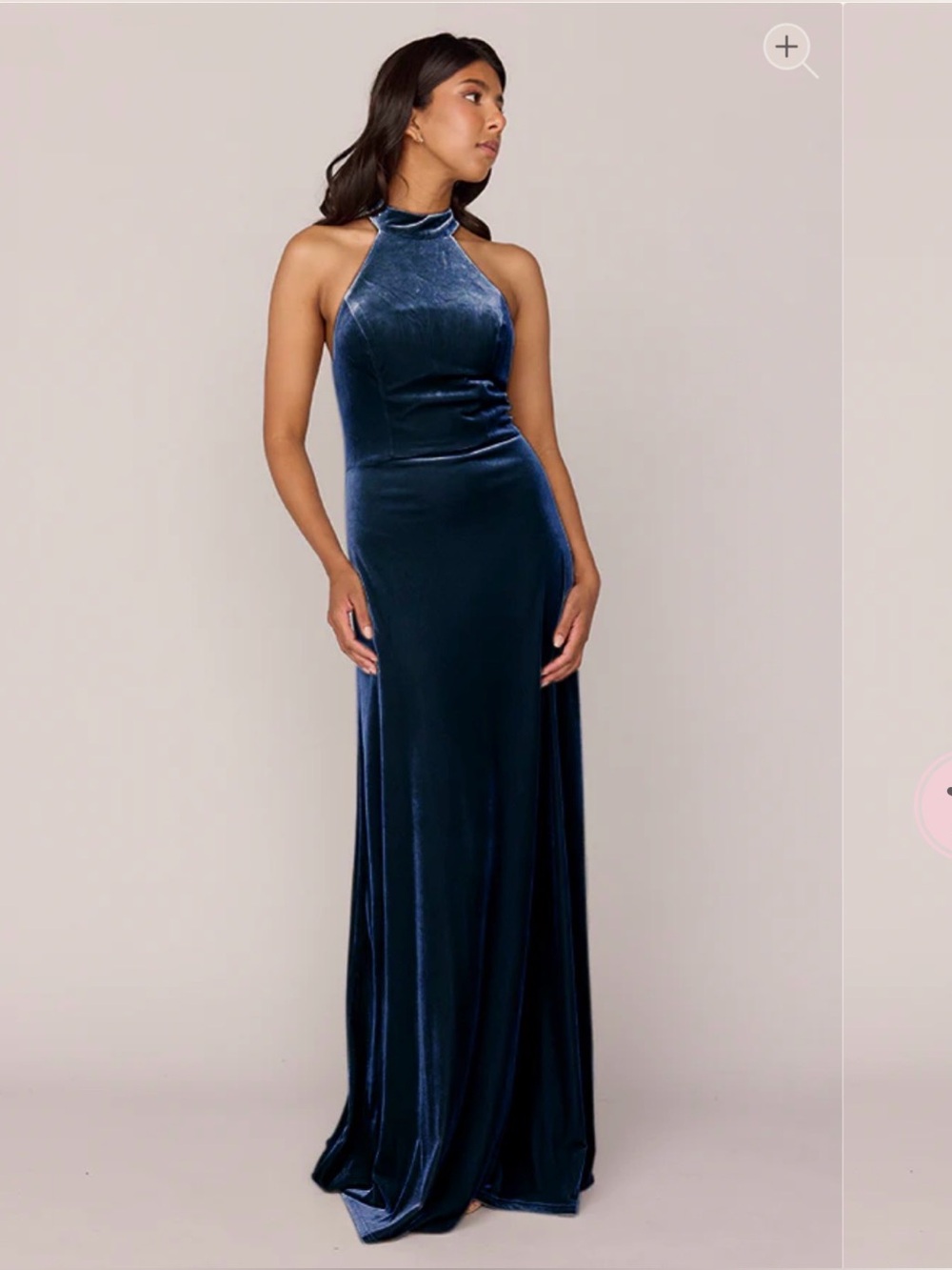 Revelry Velvet Evening Gown - Royal Blue